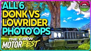 All DONK vs LOWRIDER Photo Ops Crew Motorfest