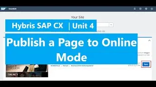 [Hybris Tutorial For Beginner] Unit 4: Publishing a Page to Online Mode | Sync Content Page