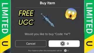 Sniping Code: Yw #10 (FREE UGC LIMITED)