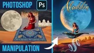 Flying Magic Carpet Manipulation|Photoshop