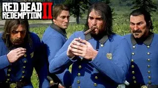 John, Dutch, Arthur, and Micah As Police Officers (Model Swap) | Red Dead Redemption 2