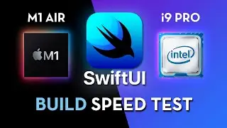 M1 vs Intel i9 SwiftUI Build Test