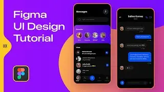 Chat App UI Design | Messaging App Design | Figma Dark Theme