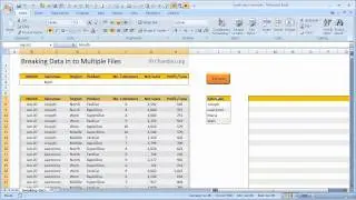 Break Data in to Multiple Excel Files - How to Video