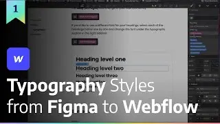 Figma to Webflow | Part 1 — Typography