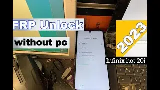 infinix HOT 20s FRP Unlock 2023 | infinix X6827 Frp Bypass 2023 | infinix Android 12 Frp bypass