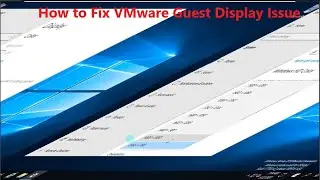 VMware Guest Machine Display Issue - Fixed