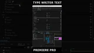 Typewriter text effect in premiere pro shorts