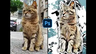 CARTOON STYLE ILLUSTRATION EFFECT on Photos | Free Photoshop Action