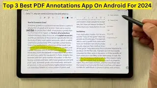 Top 3 Best PDF Annotations App On Android For 2024