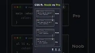 Noob VS Pro CSS developer 😂💻 #programming #javascript #html #coding #css #webdevelopment#developer