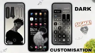 Dark Customisation Based On Sigma !  Xiaomi HyperOS Customisation based On Xiaomi Themes ✨ Try It