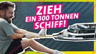 Zieh das 300 Tonnen Partyschiff von Bayern 3 nur mit Muskelkraft! || Das schaffst du nie!