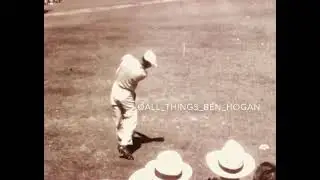 Ben Hogan with ball flight