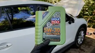 НОВОЕ ЗЕЛЕНОЕ МАСЛО В мазда СХ5 Liqui Moly Molygen 5w30