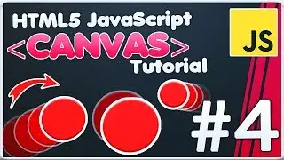 HTML5 Canvas JavaScript Tutorial | Moving objects animation + Collision detection [#4]