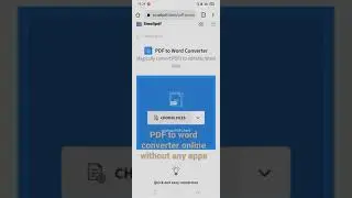 PDF to Doc word converter online #shorts #facts #techfacts  #knowledge