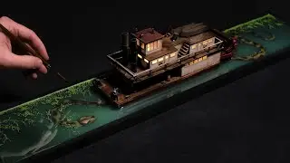 Anaconda in Resin | Riverboat Epoxy Diorama