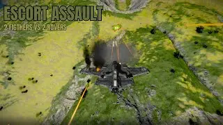 Space Engineers PVP - Fighters vs Rovers - Escort Assault - 2v2 Alehouse Gaming Survival Server