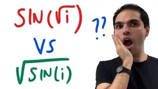 Calculating sin of square root of i