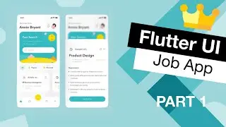 Flutter UI Job Finder App Tutorial | App from Scratch Part 1