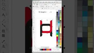 U H Logo Design Easy Way | kr graphics world | #logo #graphicdesgin #coreldesign #learncoreldraw