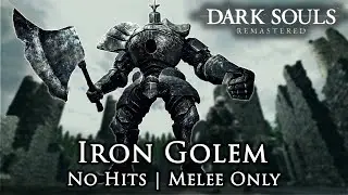 Iron Golem Boss Fight (No Hits Taken /Melee Only) Dark Souls Remastered on PS5