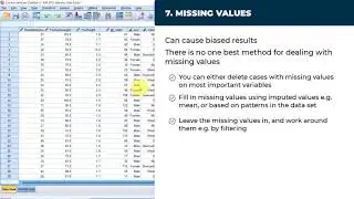 7 data quality issues and how to clean them in SPSS