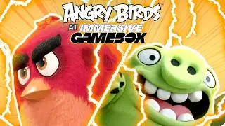 Angry Birds at Immersive Gamebox | Red causing mayhem in London