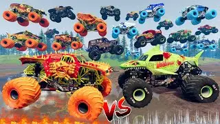 Monster Jam INSANE Racing, Freestyle, and High Speed Jumps | Grave Digger