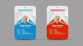 ID Card Design Tutorial In Photoshop CC 2019 | identity card design