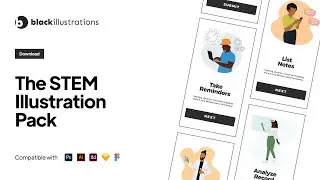 STEM Illustrations of Black People | Download The STEM Pack