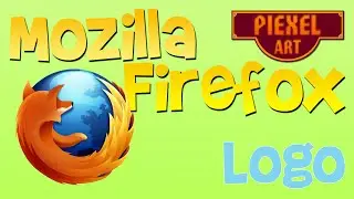 Minecraft Pixel Art - Mozilla Firefox Logo