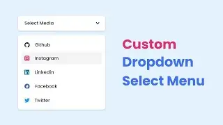 Custom Dropdown Select Menu  | using HTML CSS & JavaScript @code_clear9390