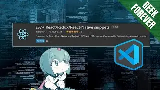 ⚙️ES7 + React/Redux/React-Native snippets (VS Code Setup)