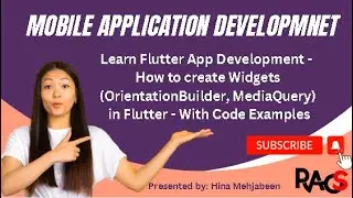 Learn Flutter App Development –How to use/create Widgets (OrientationBuilder, MediaQuery) in Flutter