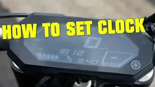 2021+ YAMAHA MT-07 -  HOW TO SET CLOCK (& 2020+ TRACER 700)