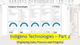 Creating a Dashboard of Sales Process and Pregress (Indigeno Technologies Part 2)