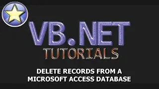 VB.NET Tutorial - Delete Records From a Microsoft Access Database