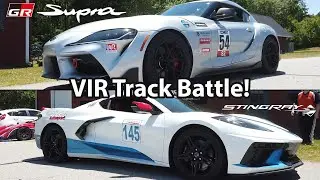 Corvette C8 Z51 VS 2020 Toyota Supra! VIR Track Battle!