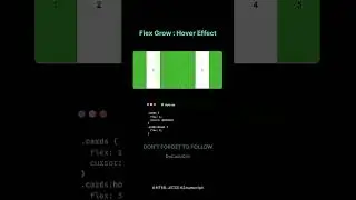 Create Hover Animation with flex-grow Using HTML & CSS #css #html #hoveranimation #webdevelopment