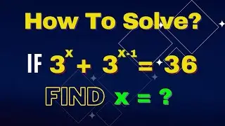 How To Solve For x In This Exponential Equation? You Should Know This Trick! #maths #mathematics