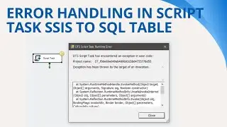 135 Error handling in script task ssis to sql table