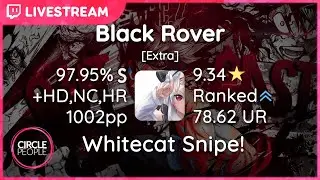 osu! | mrekk | Vickeblanka - Black Rover (TV Size) [Extra] +HD,NC,HR 97.95% FC | 1002pp #1 | 9.34⭐