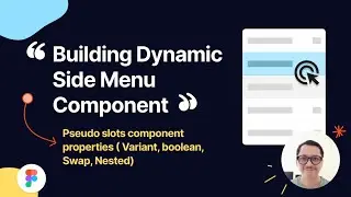 Figma101 - How To Create Dynamic Sidebar Menu in Figma