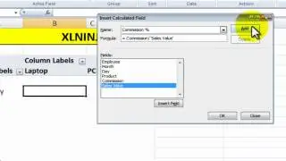 Calculated fields pivot table in Excel