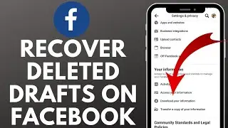 How to Recover Deleted Drafts on Facebook (2023)