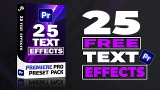 FREE TEXT Preset Pack 25 Text Effects | Premiere Pro 2024