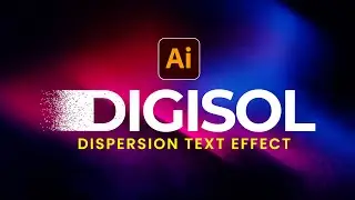 Adobe Illustrator |  Dispersion Text Effect | Tutorial