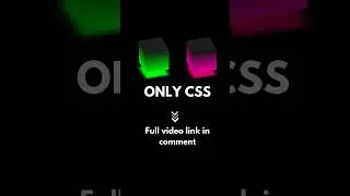 CSS 3D Glowing Cube Animation Effects #css #webdevelopment #programming # #coding